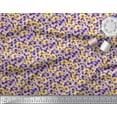 thumbnail image 2 of Soimoi Blue Poly Georgette Fabric Daisies Watercolor Print Fabric by the Yard 52 Inch Wide, 2 of 3