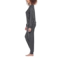thumbnail image 2 of Honeydew Women's 2 Piece Super Soft Fleece Lounge PJ Set (Drizzle, M), 2 of 4