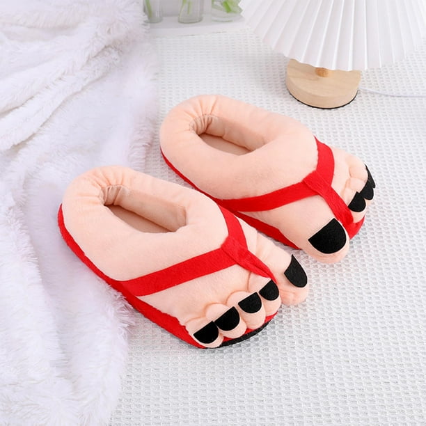 Cute Funny Bigges Foot Slippers Autumns And Winter Couples Spoof Indoor Warm Shoes