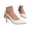 White, variant on Women’S Black Floral Embossed PU Platform Pumps, Cross Ankle Strap Buckle Closure Chunky Block Heel Dress Shoes, Comfortable Thick Sole Daily Heels, 1 Pair, Sizes 36 Through 42
