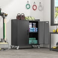 thumbnail image 3 of Ero 35.6"Metal Rolling Tool Garage Storage Cabinet with Wheels,lock and Adjustable Shelves for Garage,Home, Office, 3 of 7