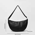 thumbnail image 3 of Bolso Crescent para Mujeres Y Hombres Hombro Con Bolsillo Interior Hobo PU El (), 3 of 3