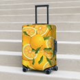 thumbnail image 2 of Lsque Yellow Limes Printed Luggage Cover, Travel Luggage Protector,Scratch and Dirt Resistant, Fits 18-32 Inch Luggage - Large, 2 of 9