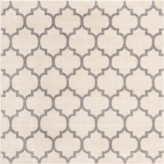 Unique Loom 3128670 Tapis Carré 6 x 6 Pi. Philadelphia Treillis, Beige