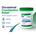thumbnail image 4 of Quality Choice Glycerin Suppositories for Adults, 25 Count, Fast Constipation Relief, Laxative Suppository, 4 of 5