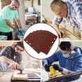 thumbnail image 3 of EeaseCA 30pcs Rectangular Sanding Discs Self Stick Sandpaper Grinding Sander Sheets, 3 of 8