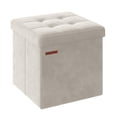thumbnail image 1 of Puff otomano plegable SONGMICS crema 38 cm, 1 of 7