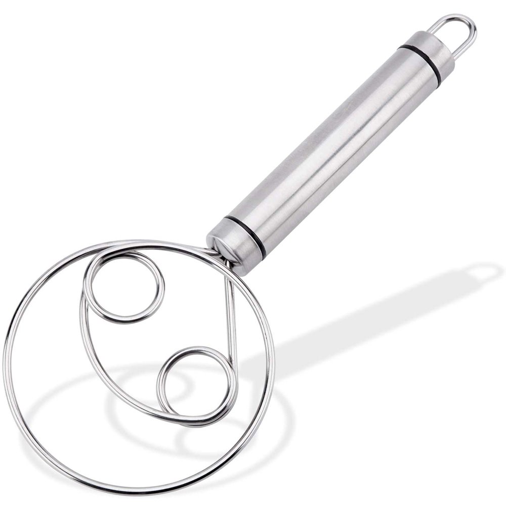 Danish Dough Whisk Kitchen Hand Mixer, Stainless Steel Danish Whisk