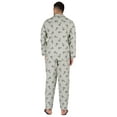 thumbnail image 4 of Inkmeso Men's Cotton PJs Printed Sleepwear Lounge Wear Top & Bottom Pajama Set, 4 of 7