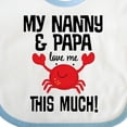 thumbnail image 4 of Inktastic Nanny and Papa Grandson Crab Boys or Girls Baby Bib, 4 of 4