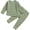 03-Green, variant on WIBACKER Toddler Baby Boy Girl Fall Outfit Ribbed Knit Tops Elastic Pants Set Cute 2pcs Stripe Winter Clothes