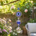 thumbnail image 6 of Fmbmuo Crystal Suncatcher Pendant Blue White Totem Wind Chime with Light Refraction Effect refined Window Hanging Ornament for Home Gift Giving, 6 of 6