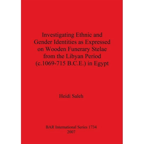 BAR International: Investigating Ethnic and Gender Identities as Expressed on Wooden Funerary Stelae from the Libyan Period (c.1069-715 B.C.E.) in Egypt (Paperback)