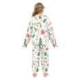 thumbnail image 3 of Fluffy Pajamas Set Fuzzy Winter Warm Pj Sets Pullover Tops and Long Pants Christmas Icon Pattern X-Small, 3 of 8
