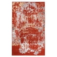 thumbnail image 1 of Furnish My Place Indoor Distressed Vintage Faded Rug with Jute Backing - 3 ft. 6 in. x 5 ft. 6 in., Rust, Abstract, Area Rug for Living Room, Bedroom, Hallway, 1 of 9
