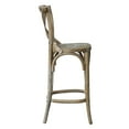 thumbnail image 4 of Modway Gear 39.5" Modern Style Elm Wood Counter Stool in Gray Finish, 4 of 10