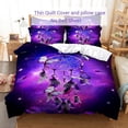 thumbnail image 3 of Single Twin King Full Double Butterfly Lavender Comforter 3D Case Pillow Quilt Bed Cover Duvet Linens Set Bedding Purple, 3 of 7