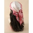thumbnail image 5 of Bufanda cuadrada de seda 2023 de marca de lujo para mujer, banda para el pelo de gato para el cuello, Hijab de playa, Bandana para la cabeza, Foulard femenino de 70cm, 5 of 5