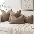 thumbnail image 4 of Wehilion 2pcs Decorative Pillow Covers Soft Chenille Couch Throw Pillows Farmhouse Cushion Covers with Elegant Design for Sofa Bedroom Living Room Home Decor, 4 of 13