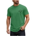 thumbnail image 2 of Xuniizn Mens Cotton T Shirts Summer Fashion Print Short Sleeve Casual Shirt Quick Dry Lightweight Gym Tops, 2 of 6