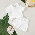 thumbnail image 3 of Toddler Boys 2 Piece Outfits Toddler Boy Clothes Sets Cute Truck Print Raglan T-Shirt and Shorts Boys Summer Clothes, 3 of 8