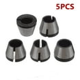 thumbnail image 1 of Practical Useful Durable Trimmer Collet Chucks Router Bit Router Bit Collets 1/4\\\" Shank 2/5Pcs Engraving Adapter 5Pcs, 1 of 5