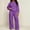 purple, variant on Women's Sweatsuits 2 Piece Set with Long Sleeve Hoodie and Pants for Daily
