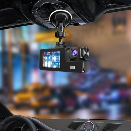 RnemiTe-amo Car Camera - Dash Cam Front and Rear 1080P,2.45 inch Screen 170° Wide Angle Dashboard Camera Recorder with G-Sensor, WDR, Loop Recording, Supercapacitor