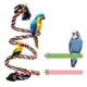 thumbnail image 2 of Soporte De Percha De Pájaro Percha De Cuerda De Pájaro Flexible Con Campana Estante De Soporte De Pájaro De Algodón Colorido Para Periquitos Cacatúa Guacamayos Tortolitos Pinzones 3 Uds Scienceny PT000758-00, 2 of 7