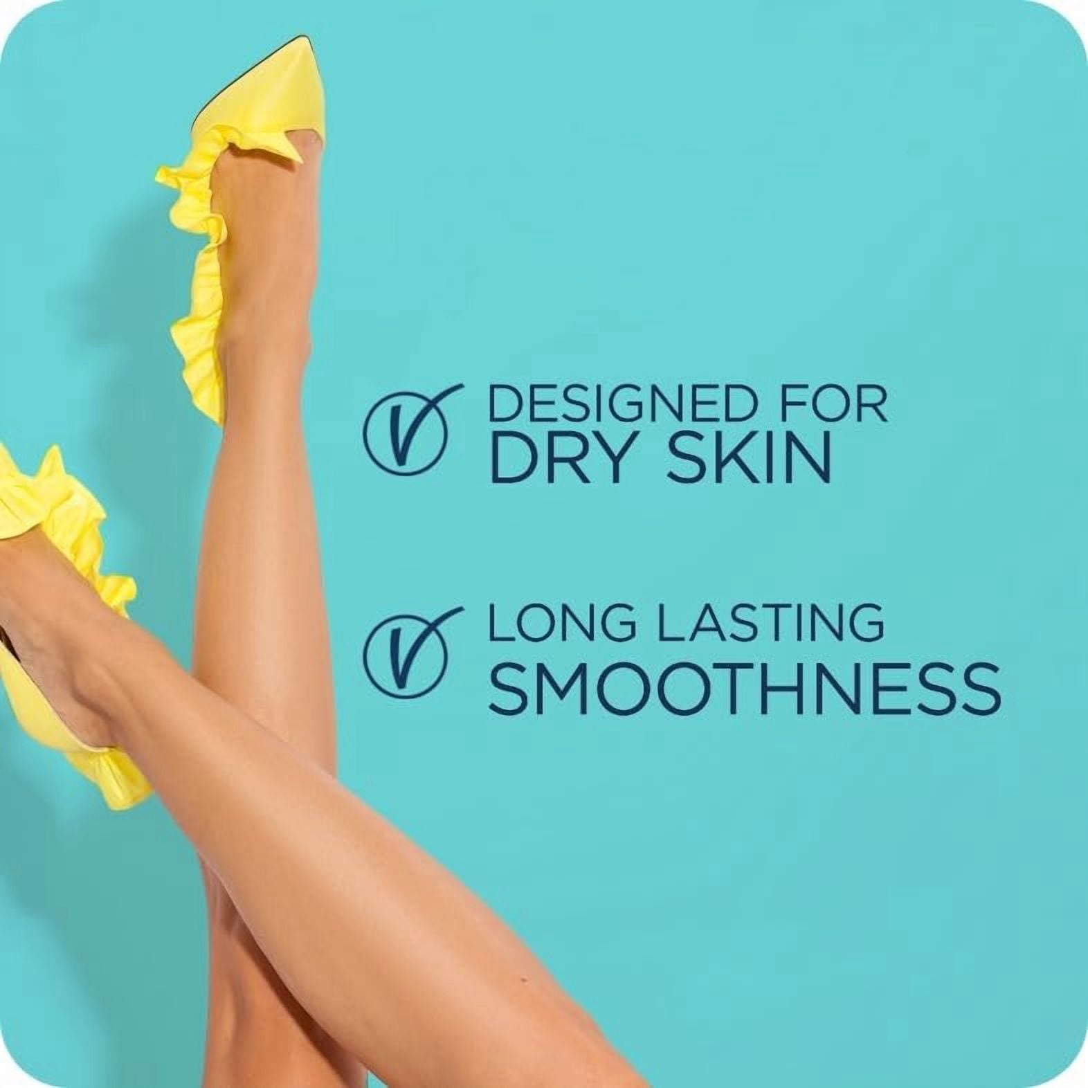 Veet® Easy-Gel™ Bandes de Cire pour Jambes et Corps, Peau Sèche, 40 unités + 4 Lingettes