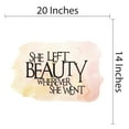 thumbnail image 4 of Quotes & Sayings Wall Decals for Girls Bedroom - Girly Quote on Watercolour Background Girl DIY & Creativity Boy Girl Bedroom Wall Sticker - Size: 20 In x 14 In, 4 of 5