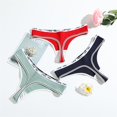 thumbnail image 3 of TrowBridge-Conjunto de Bragas para mujer, tangas sexys, lencería a rayas con letras, ropa interior suave y acogedora, ropa interior deportiva, 10 unidades, 3 of 4