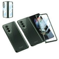thumbnail image 1 of Cover for Samsung Galaxy Z Fold 3 Case 2021[5G],Stylish Luxury Plating Transparent All-inclusive Protection Shockproof Protective Case With Screen Protector For Samsung Galaxy Z Fold 3 5G,Darkgreen, 1 of 4