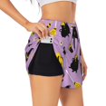 thumbnail image 1 of Balery Cute Halloween Pantalones cortos deportivos para mujer con forro y dos bolsillos, elásticos, para entrenamiento, gimnasio, yoga-XX-Large, 1 of 7