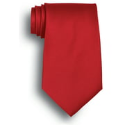 Solid Color Silk Tie - Red