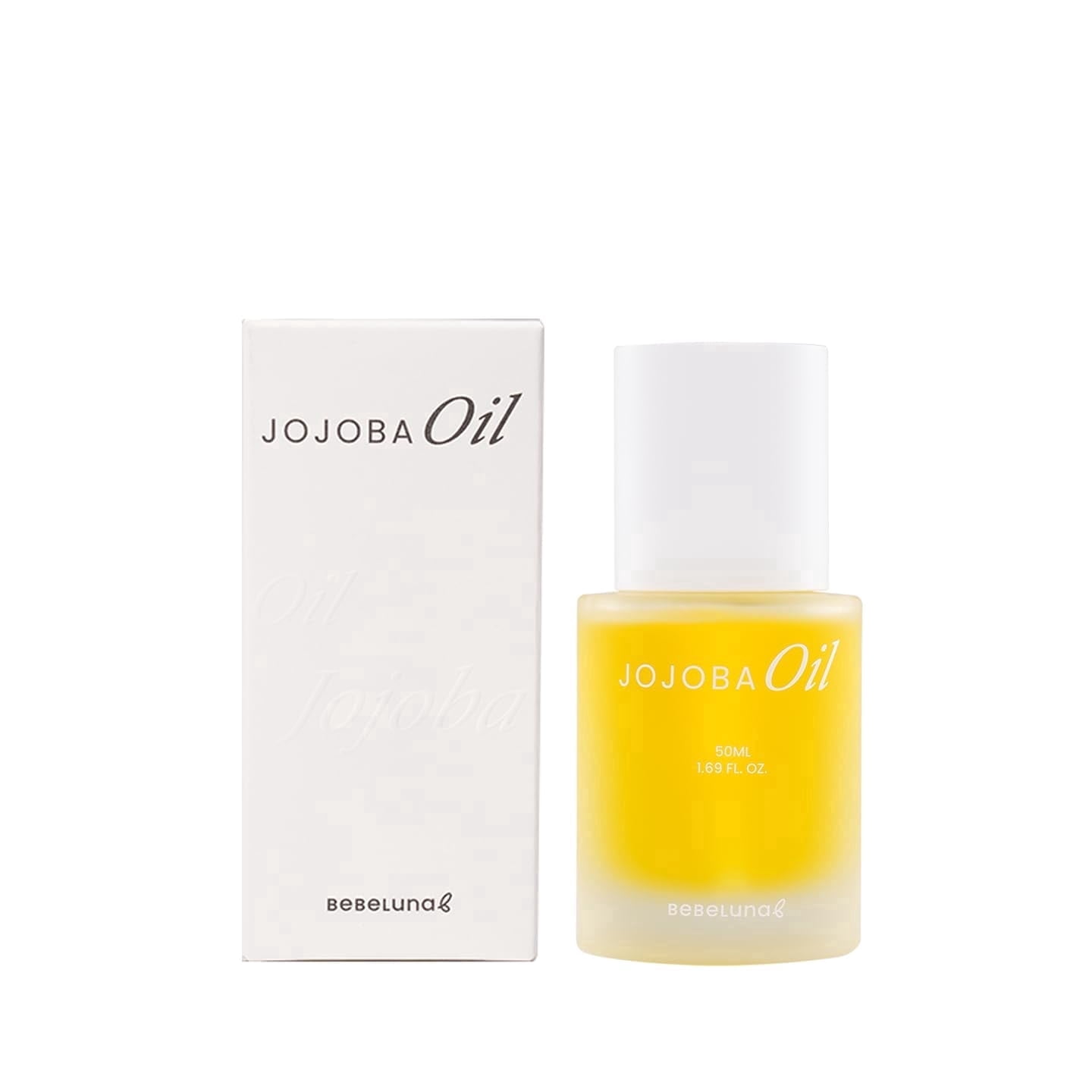 BEBELUNA 100% Pure Unrefined Jojoba Oil (1.69 fl oz), Cold-Pressed Premium Moisturizer for Face, Body, Hair, and Sensitive Skin, Non-Greasy Baby Massage Oil