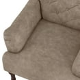 thumbnail image 5 of Purani Tufted Faux Leather Accent Chair, Brown, 5 of 5
