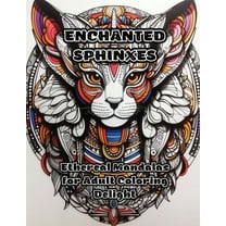 Enchanted Sphinxes: Ethereal Mandalas for Adult Coloring Delight, (Paperback)