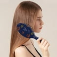 thumbnail image 2 of Halloween Doodle Icons Pattern Hair Brush,Girls Detangling Hair Brush,Glide Through Tangles with Ease for Wet & Dry Hair,8.8"X2.8", 2 of 7