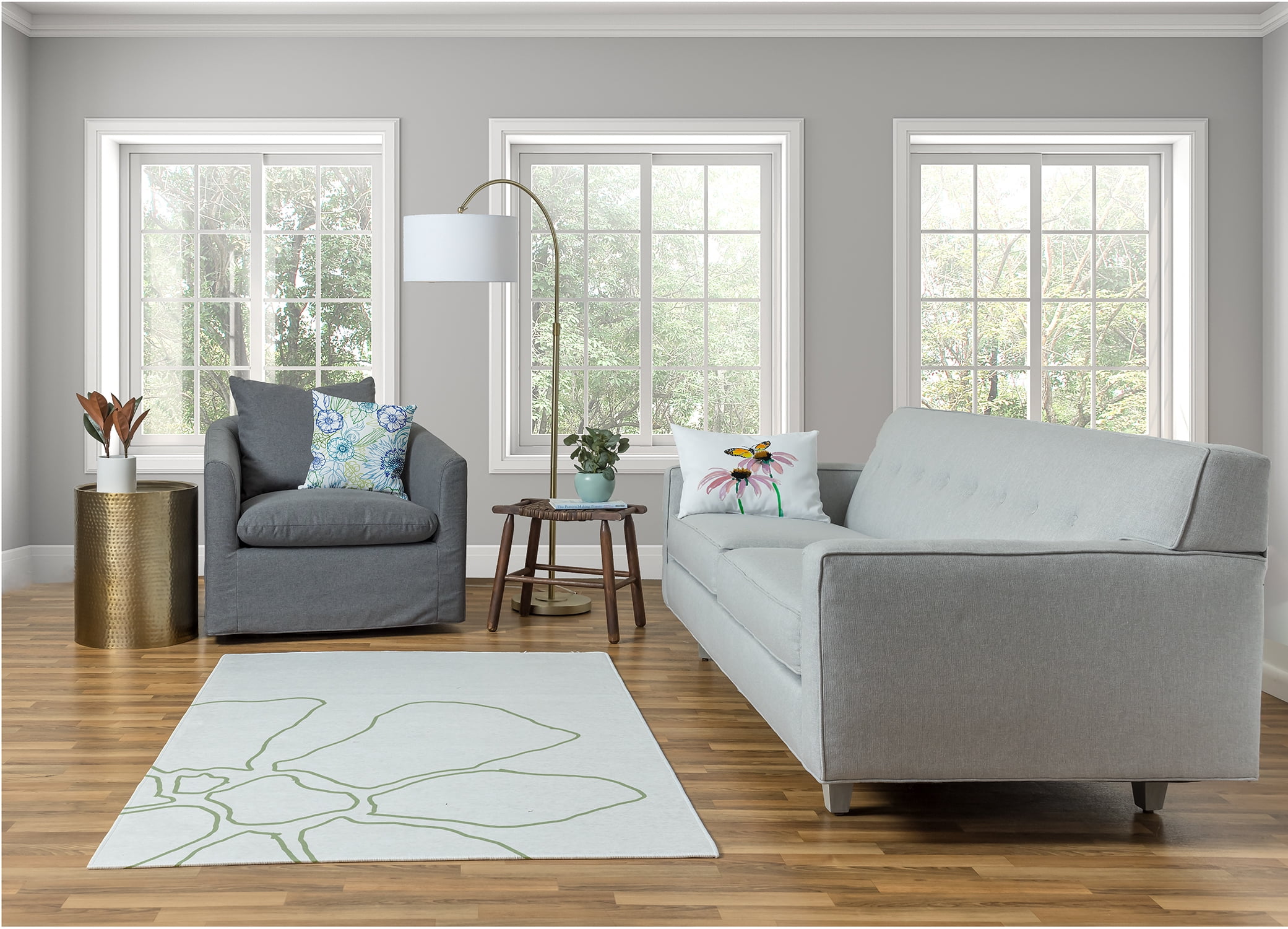 Simply Daisy Happy Hippy Floral Area Rug, 4' x 6'