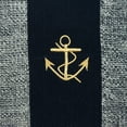 thumbnail image 3 of Parkland Collection Ahoy 18x18" Anchor Fabric Throw Pillow in Gray/Nautical Blue, 3 of 6