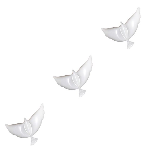 Naiovety White Balloons Automatically Seal Romantic Artistic Reliable Bird Balloon for Funeral Birthday Engagement Party Type1 NO1