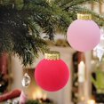 thumbnail image 1 of Liquidación navideña, juego de 12 bolas navideñas de terciopelo flocado, elegantes adornos para árbol de 6 cm para exhibiciones festivas, regalos de Navidad para mujeres., 1 of 7