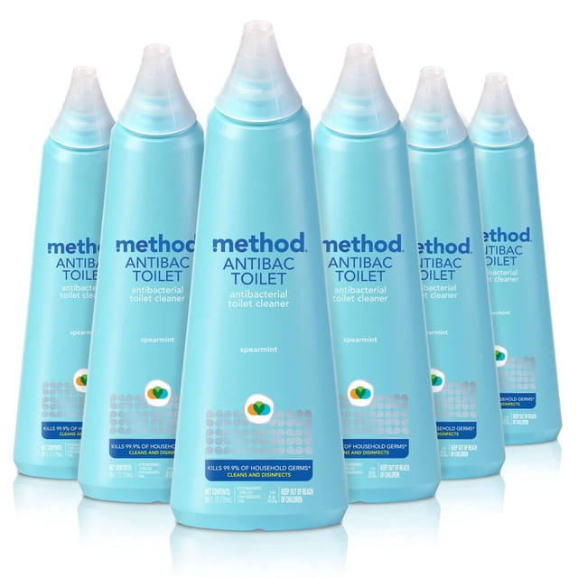 Método limpiador para inodoros, antibacteriano, hierbabuena, 700 ml x 6