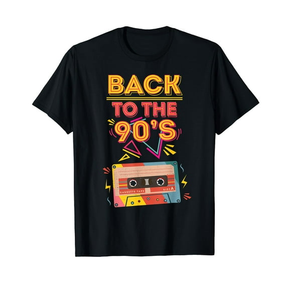 Back To The 90s Fashion Outfit Cassette Costume Attire 90s T-Shirt