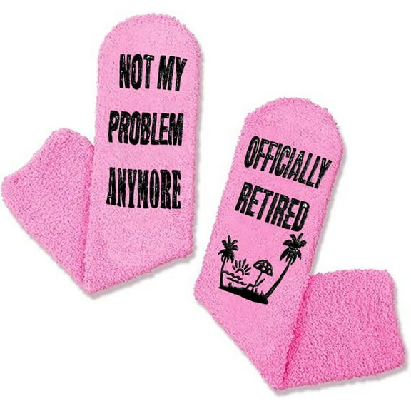 Huowey Fuzzy Crew Socks For Women With Grips Floor Casual Socks Comfort Fall Winter Warm Lounging Home Socks,Pink