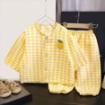 thumbnail image 2 of NOLDARES Baby Girl Clothes Infant Toddler Girl Outfit Long Sleeve Shirts Top Rufffle Pants Little Girls Clothes(Yellow,2-3 Y), 2 of 4