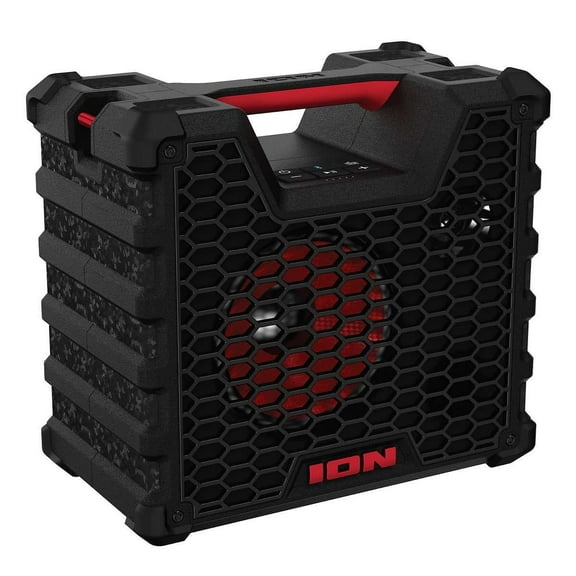 Ion Audio Tailgater Tough - Rugged Portable All-Weather Wireless Bluetooth Speaker, IPX5 Water-Resistant, Outdoor Weather-Resistant Speaker, 65W