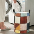 thumbnail image 5 of Colorful Vibrant Geometric Shapes Laundry Hamper Medium Storage Basket/Toy Organizer/Dirty Clothes Bucket, 5 of 5