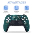 thumbnail image 4 of Skin Sticker for PS5 Slim Standard Disc Digital Edition Console and Controllers Decals for Playstation 5 (Christmas Tree,PS5 Digital Edition), 4 of 5